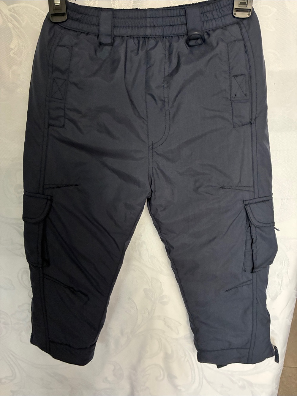 Kids Navy Cargo Snow pants